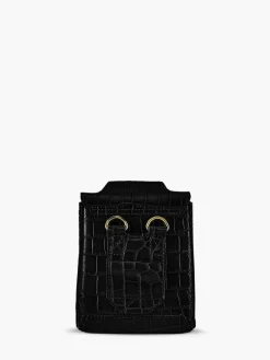 Agathe Alligator - Jet Black