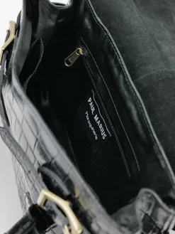 Colette S Alligator - Jet Black