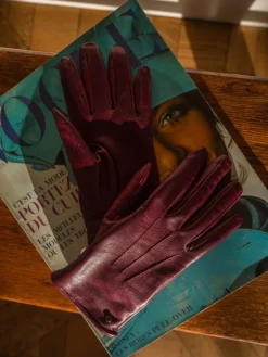 Gloves Women - Burgundy