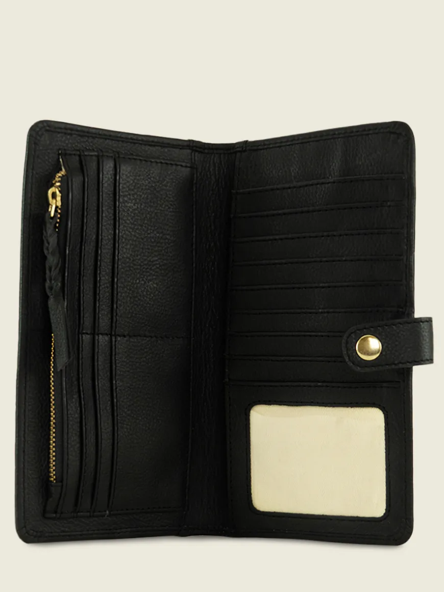 LePortefeuille Charlotte N°2 Art Deco - Black
