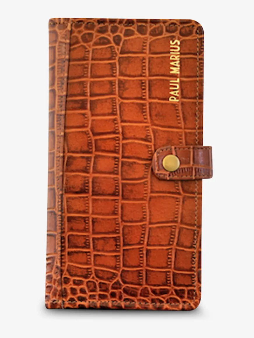 LePortefeuille Charlotte N°2 Alligator Cocktail - Amber
