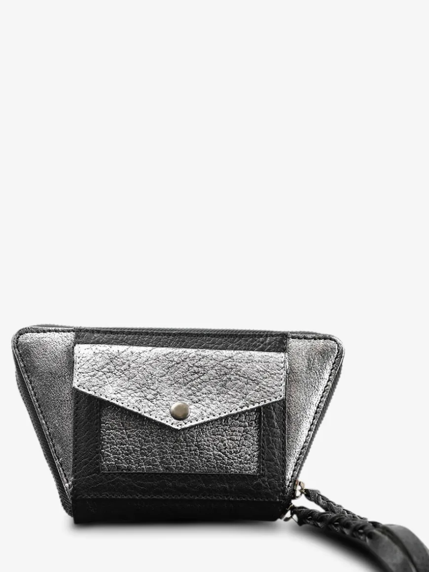 LePortefeuille Emma - Silver Black