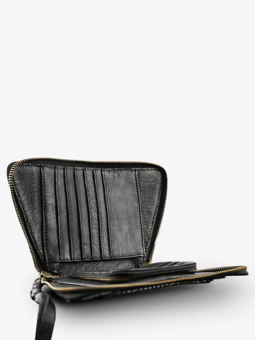LePortefeuille Emma - Silver Black