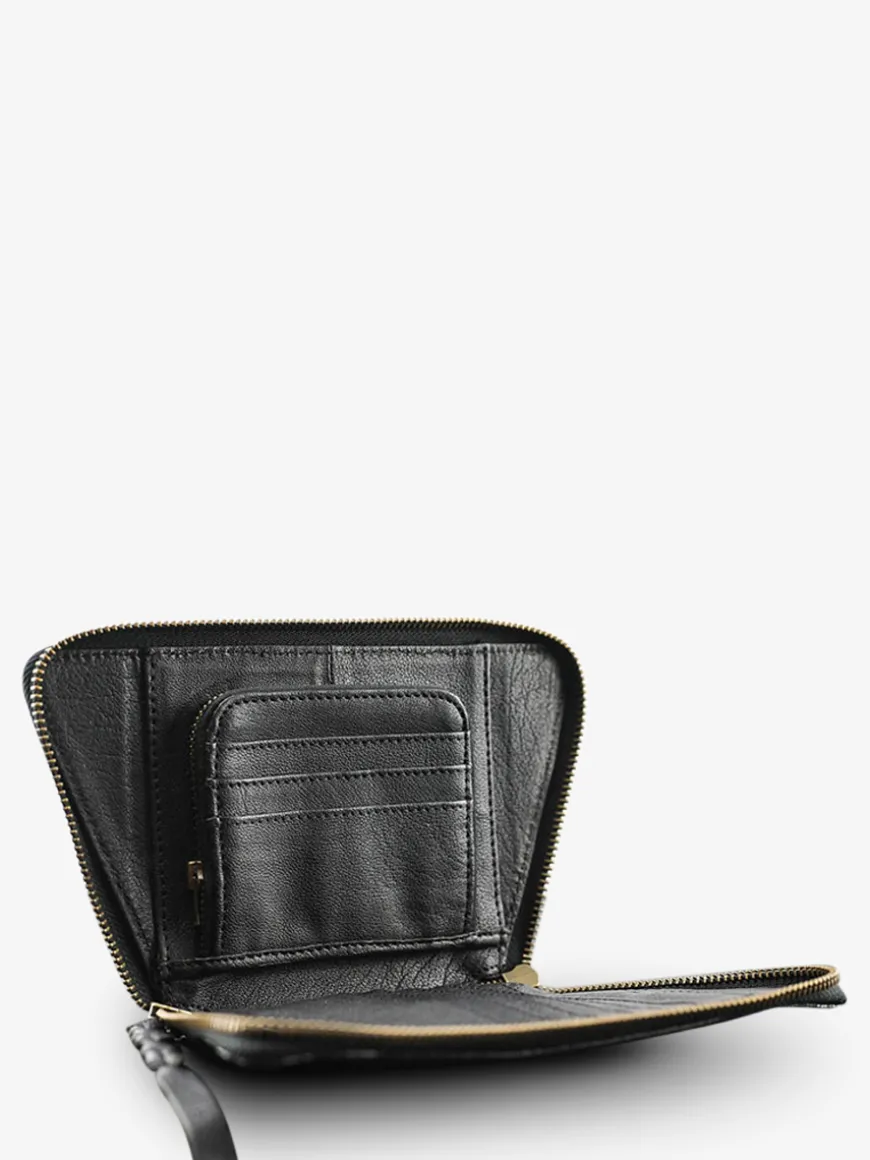 LePortefeuille Emma Python - Silver Black