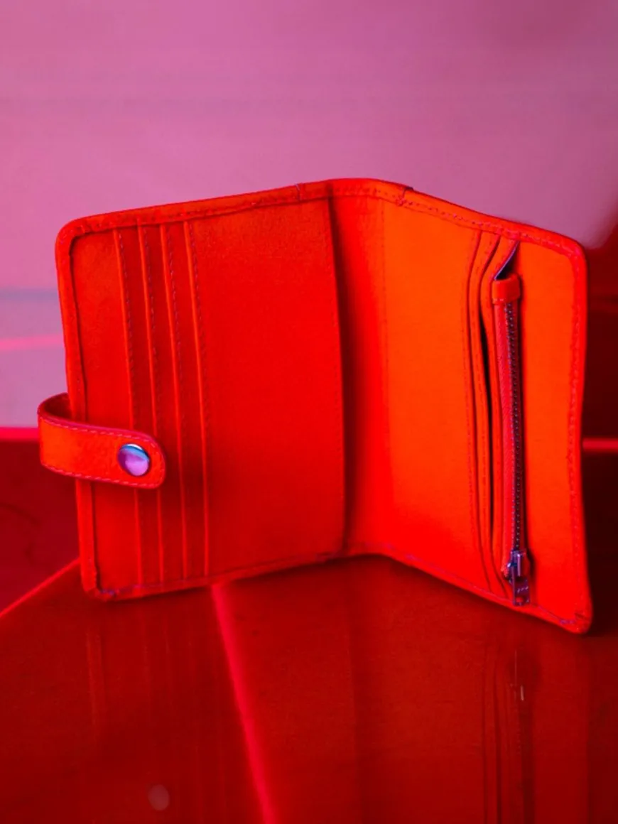 LePortefeuille Jeanne Neon - Orange
