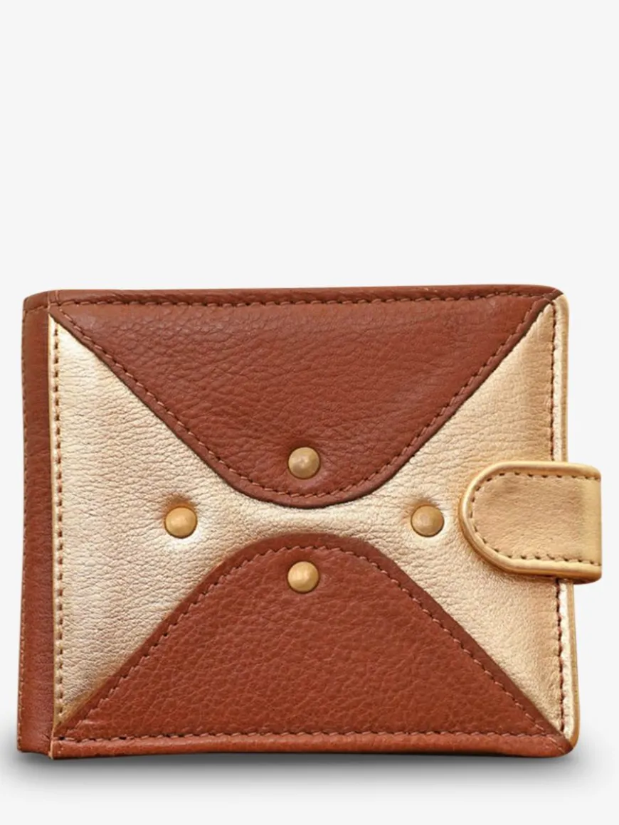 LePortefeuille Louise - Light Brown Gold