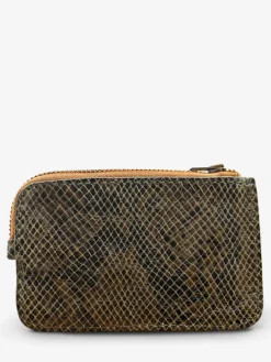 LePorte-monnaie AUGUSTIN Python - Khaki