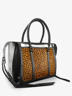 LeRive Droite - L - Leopard - Black White