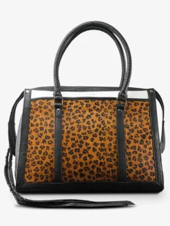LeRive Droite - L - Leopard - Black White