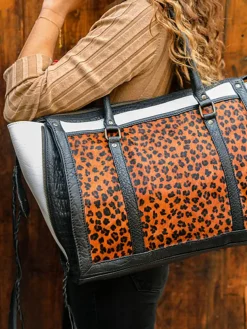 LeRive Droite - L - Leopard - Black White