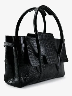 Madeleine Alligator - Jet Black