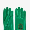 Racing Gloves Women - Green / Light Brown