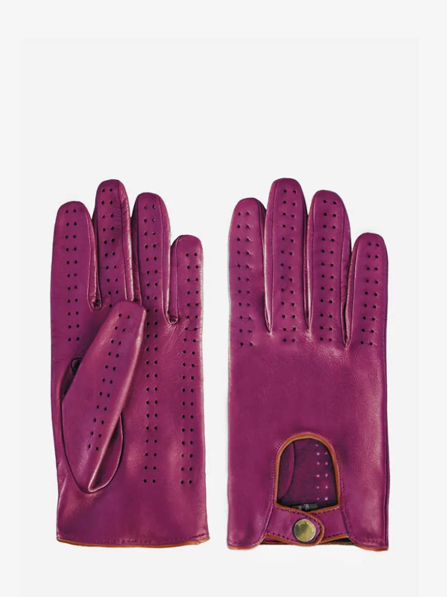 Racing Gloves Women - Zinzolin / Light Brown