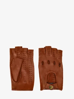 Racing Mittens Women - Light Brown